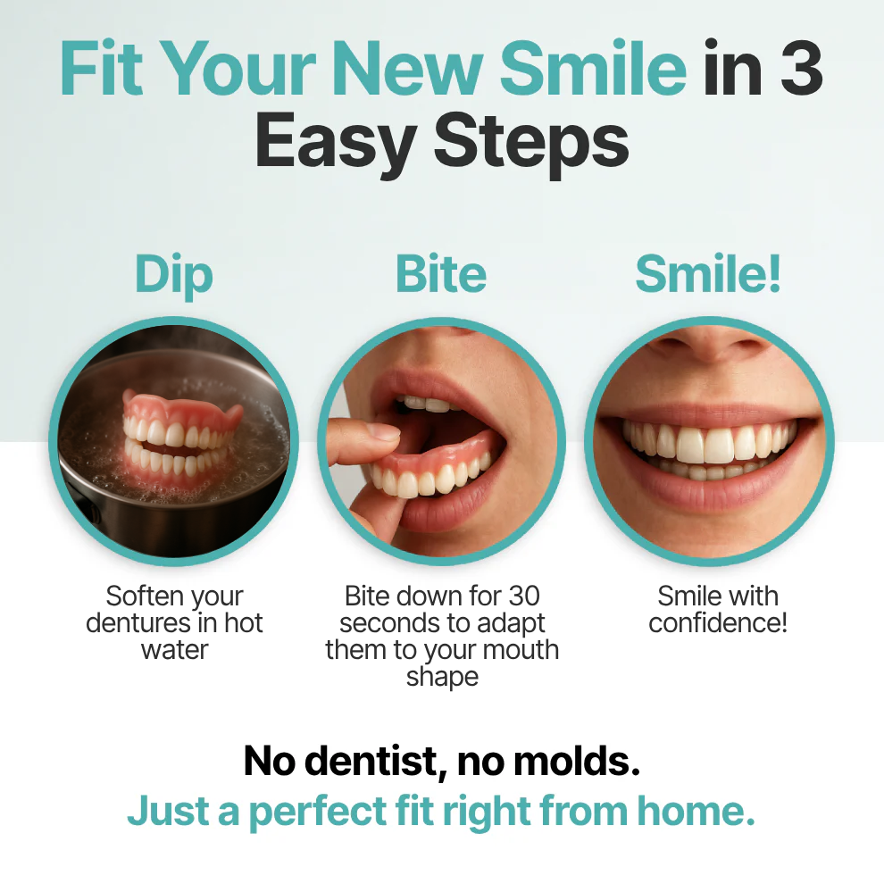 😁 Ends Today: 70% OFF! SEAGRIL™ Custom-Fit Full Functional DenturesMake you more confident – Made in the USA & FDA-Certified
