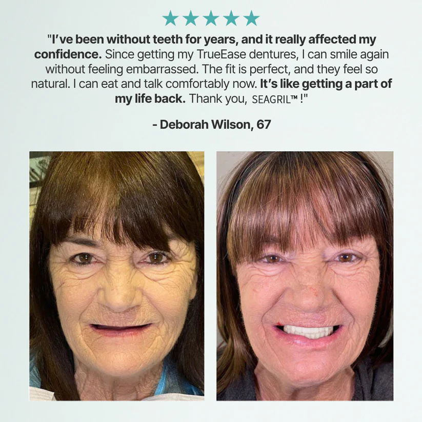 😁 Ends Today: 70% OFF! SEAGRIL™ Custom-Fit Full Functional DenturesMake you more confident – Made in the USA & FDA-Certified